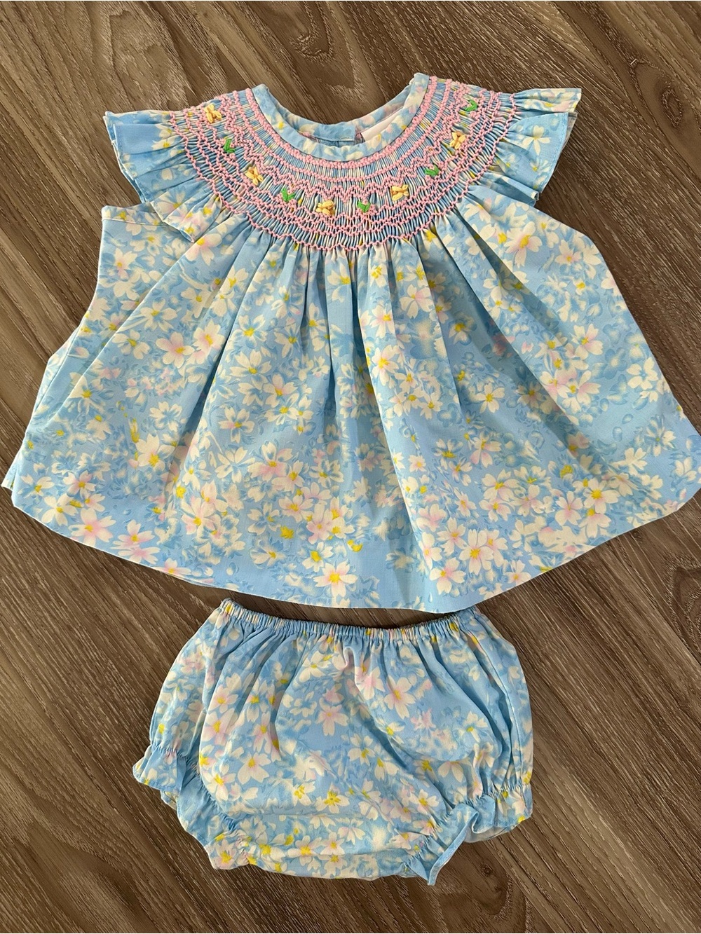 Stitchy Fish Baby Two-Piece Bloomer Set Spring 2025 Collection